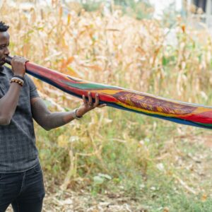 A split-wood Didgeridoo Musical Instrument